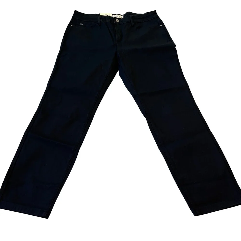 Jachs Girlfriend New York Womens Black Straight Leg Pants‎ Size 10 Cotton Blend